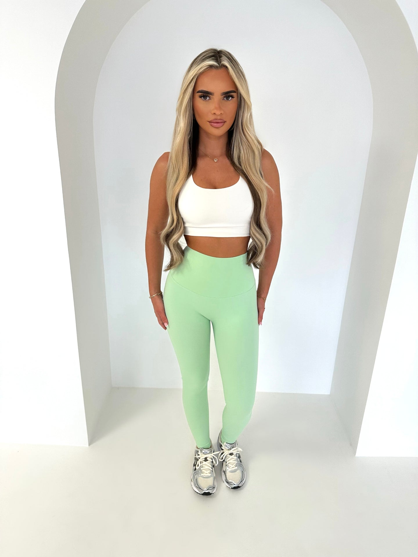 MILLIE sculpting high waisted gym leggings MINT