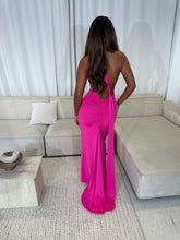 Load image into Gallery viewer, MONACO maxi drape ring detail backless dress PINK
